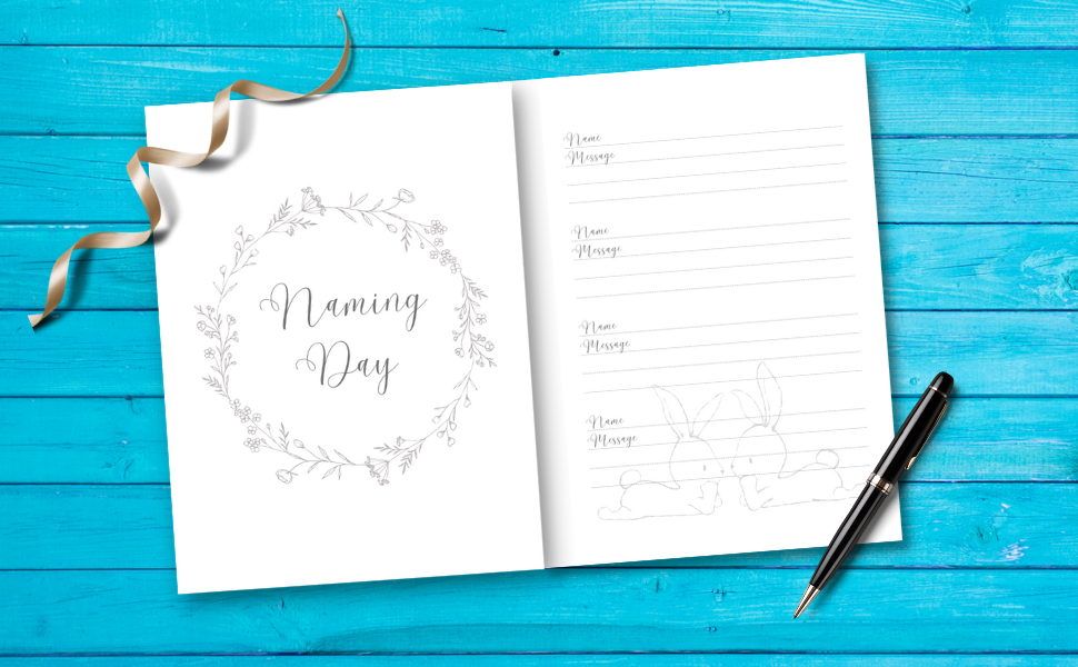 My Naming Guest Book Guest book for naming, christening and baptism