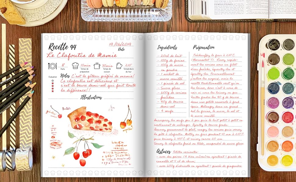 Page De Garde Cahier De Recettes De Cuisine A Imprimer Amazon.fr - Mes recettes : Livre de recettes à compléter: Carnet pour