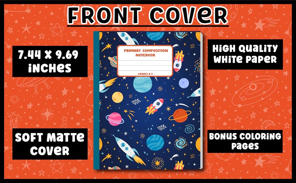 Primary Composition Notebook k2 Space Primary Story