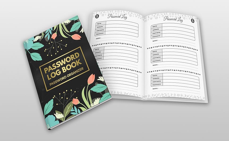 Password Book Password Log Book Keeper With Alphabetically