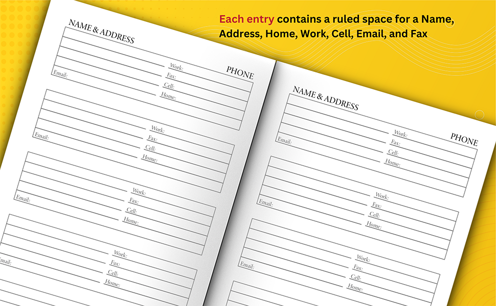 Addresses Pretty Floral Design With 280+ Entries, Pocket or Purse Size Address Book With