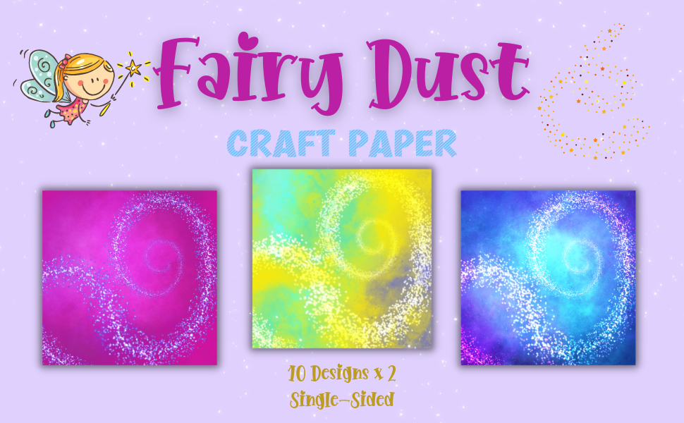 Fairy Dust Carft Paper Sheets Decorative Scrapbooking Paper Pad filled