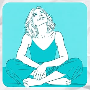 woman looking happy and content