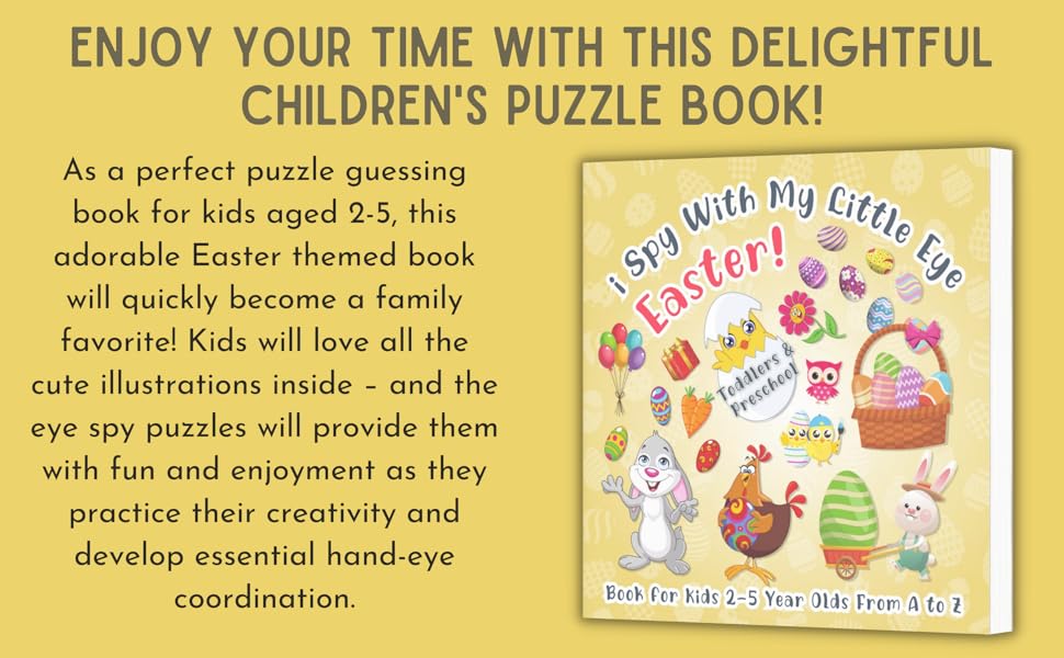 I Spy with My Little Eye Easter! Book for Kids 25 Year Olds Toddlers