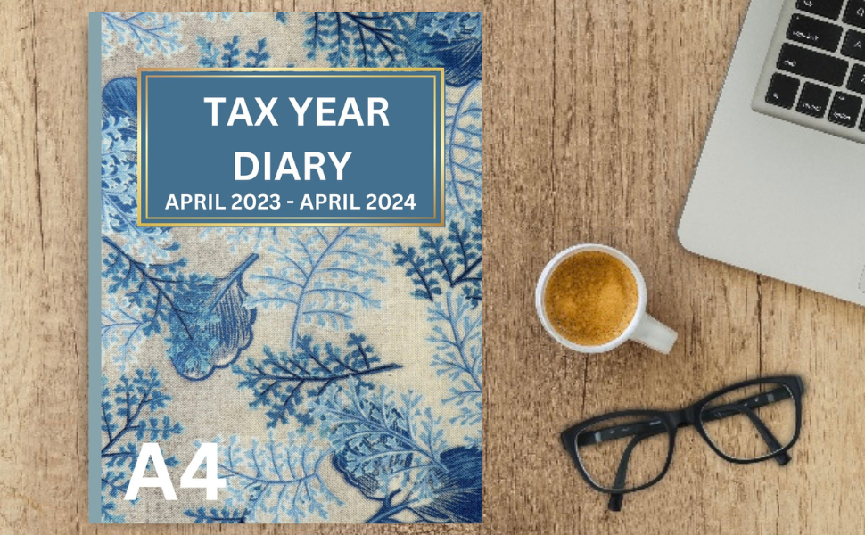 Tax Year Diary April 2023 April 2024 Winter Blue A4 Small Business