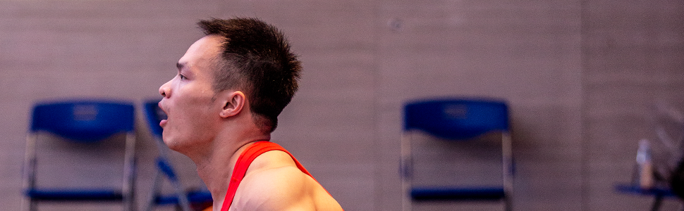Weightlifter preparing to lift