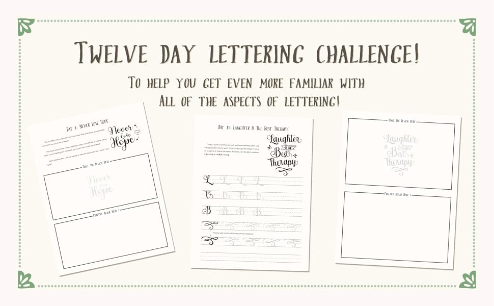 Twelve Day Lettering Challenge!