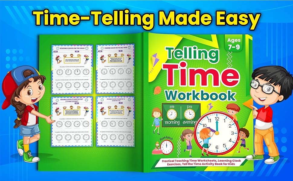 Telling Time Workbook Practical Teaching Time Worksheets, Learning