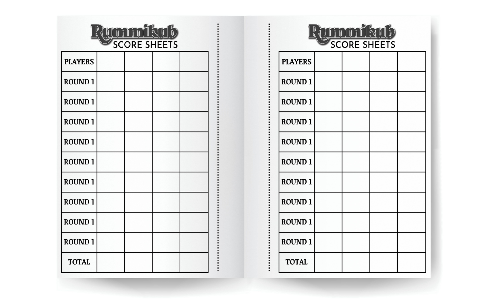 Rummikub Score Sheet