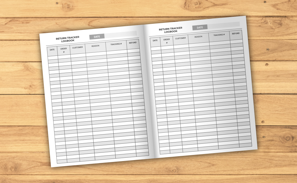 Return Tracker Logbook Efficiently manage and track