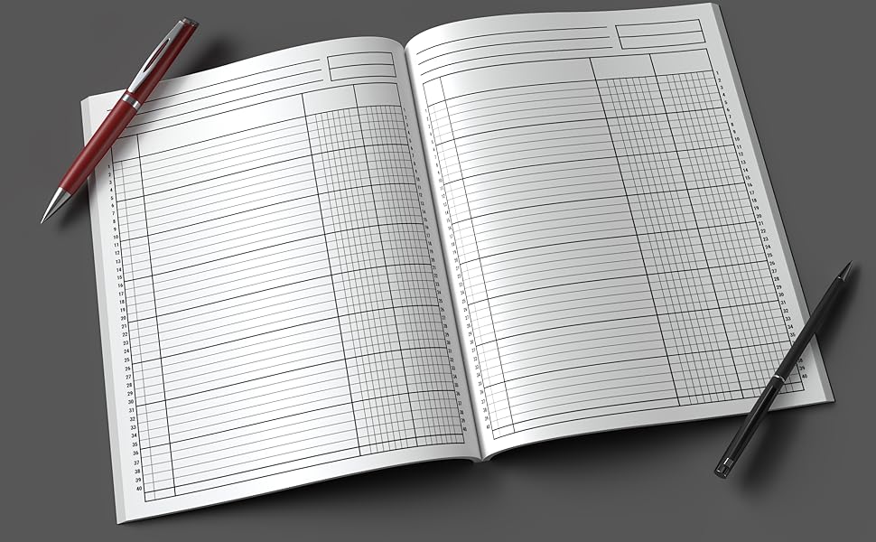 2 Column Ledger Book Accounting Ledger Book for