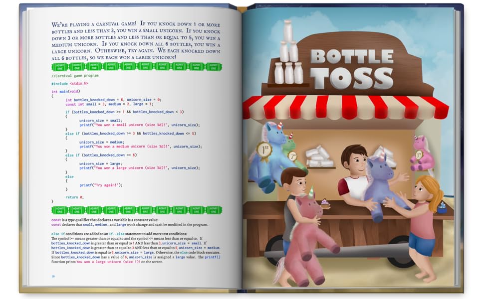 A Day in Code: An illustrated story written in the C programming ...