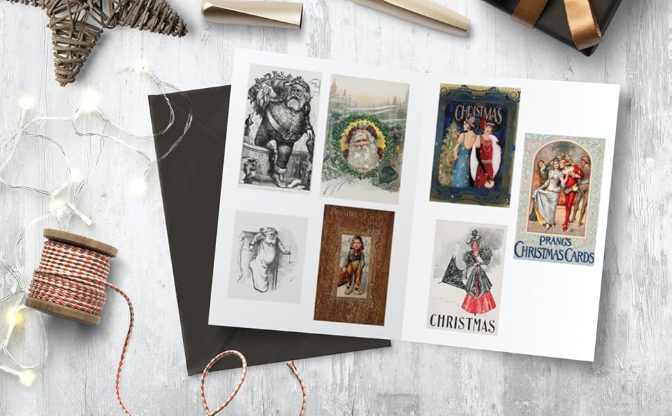 Vintage Christmas Ephemera Book Antique Christmas Collage Cut Out