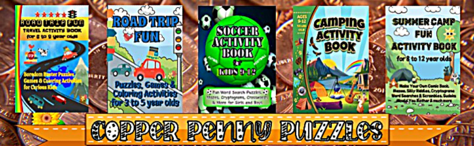 activity books for kids by Copper Penny Puzzles