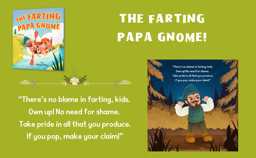 The Farting Papa Gnome Father's Day Farting Book For Kids Funny