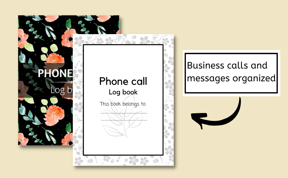 Phone Call Log Book Telephone Message Book With Over 500 Call Log