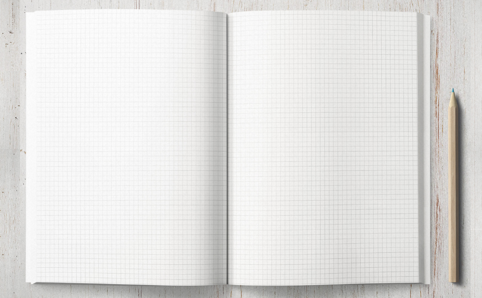 5 SQUARES PER 1” GRAPH PAPER NOTEBOOK PINK MARBLE GRAPHED, QUAD RULED