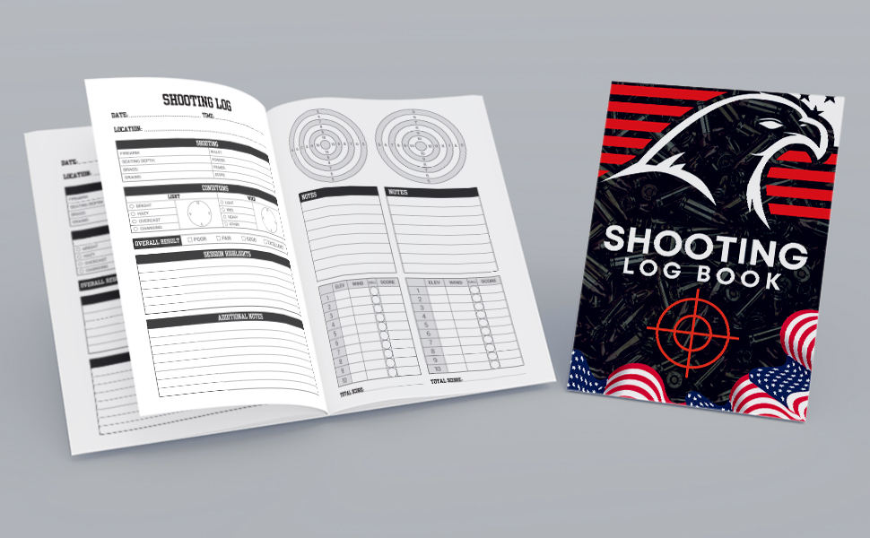 Shooting Log Book For Beginners & Professionals Record Target Shooting Data & Improve your