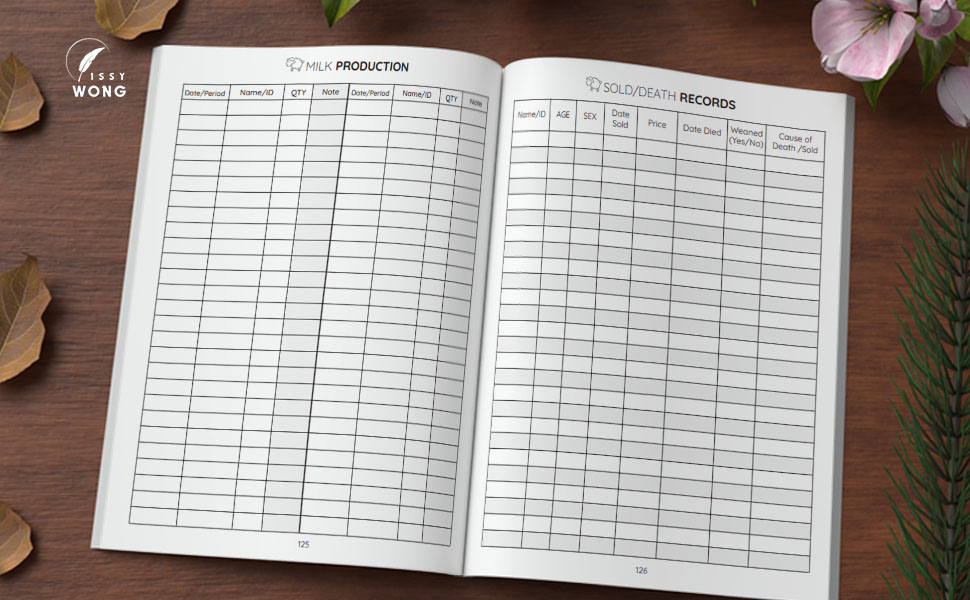 Sheep Record Keeping Log Book Designed for Shepherds Enthusiasts and