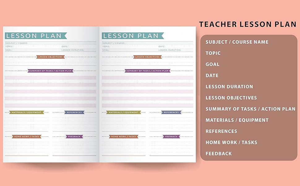 Teacher Lesson Planner 20222023 Academic Year Dated Daily
