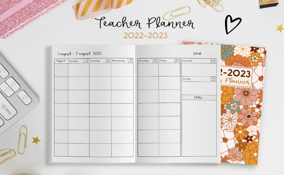 Teacher Planner Weekly & Monthly Lesson Planner & Record Book for
