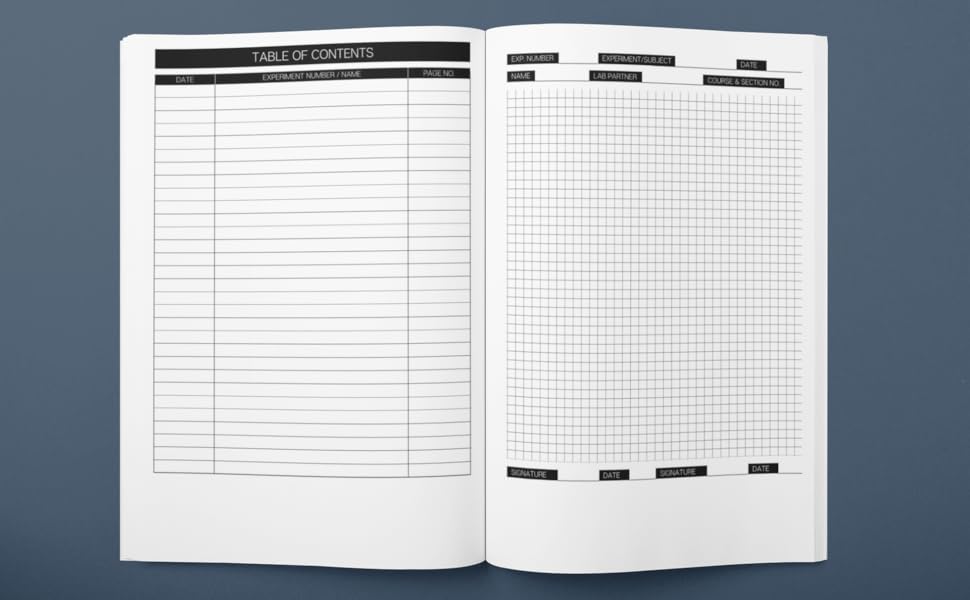 Lab Notebook Chemistry Laboratory For Research or College / Lab