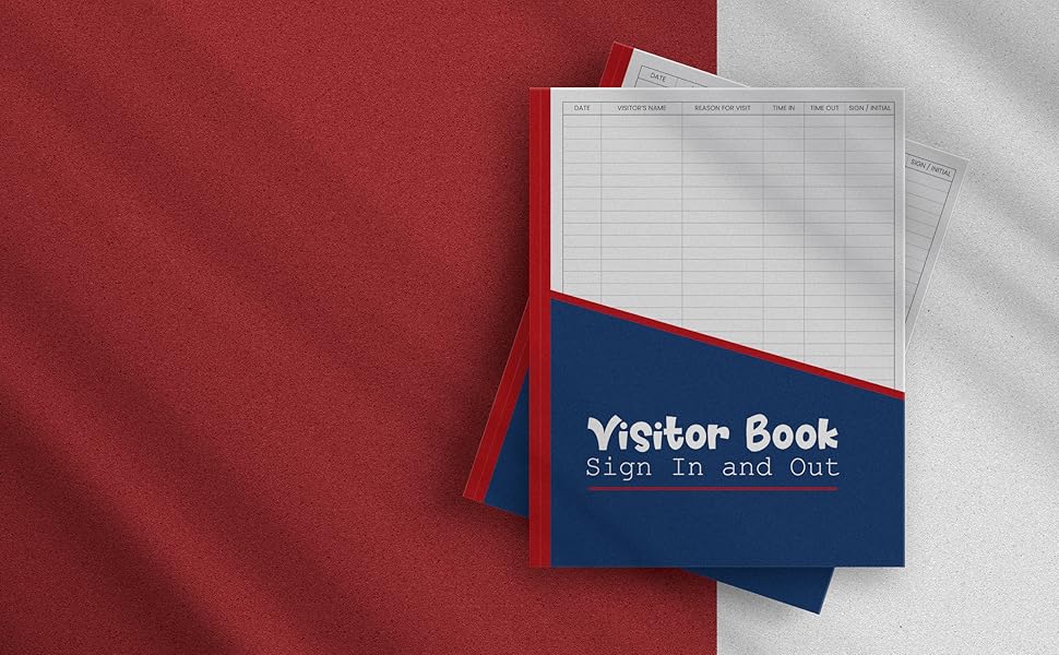 visitor log book Visitors SignIn And Out Logbook For Business, Doctors, Schools, Offices