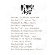 horror movie word search activity book