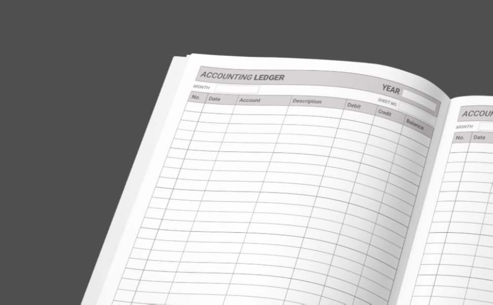 Accounting Ledger Book Log Book for Finances Studios, Sunset Rose