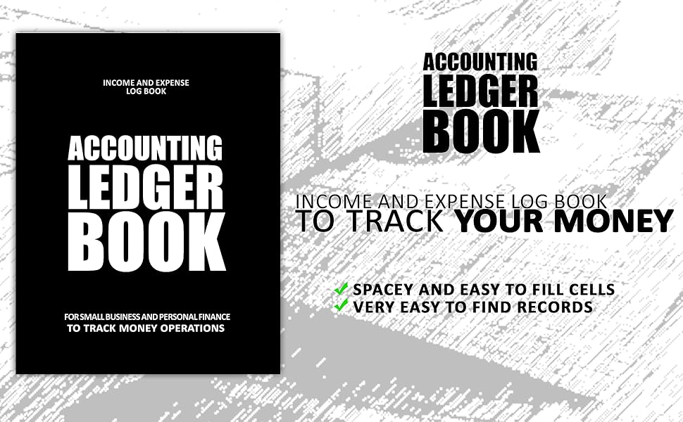 Accounting Ledger Book and Expense Log Book For