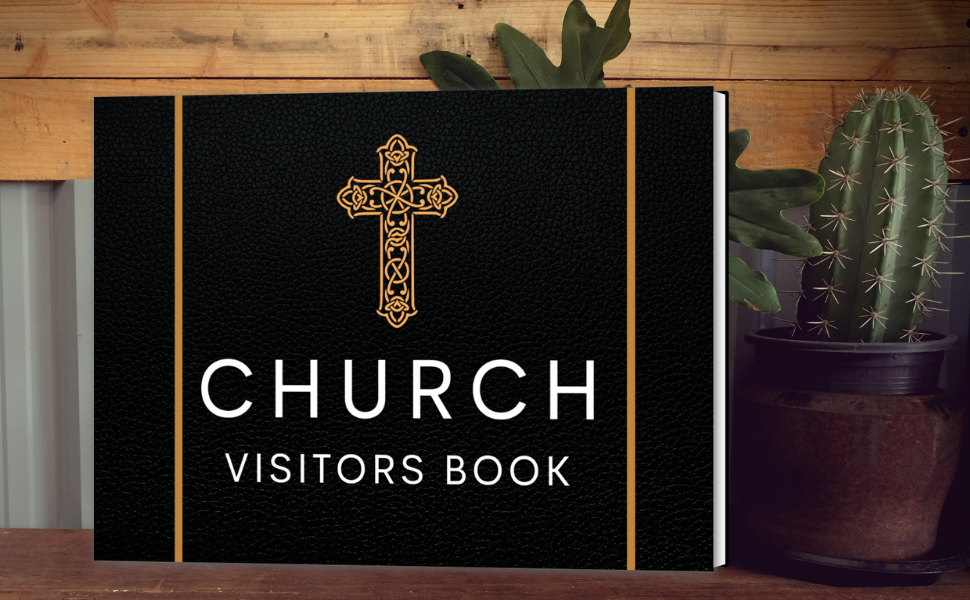Church Visitors Book Christian Warm Guest Book