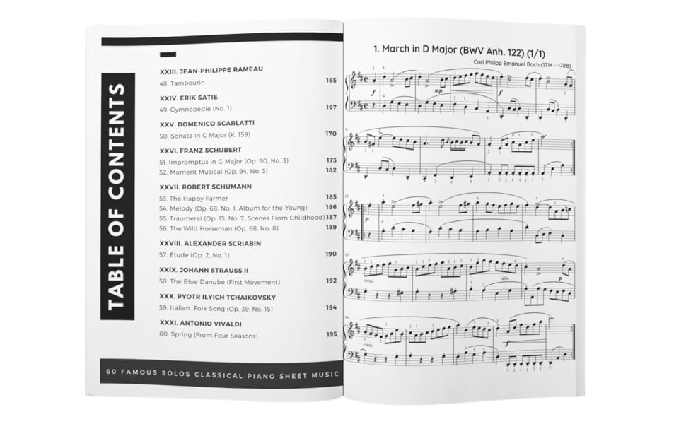 60 Classical Piano Music Sheets For Intermediate to Advanced Players
