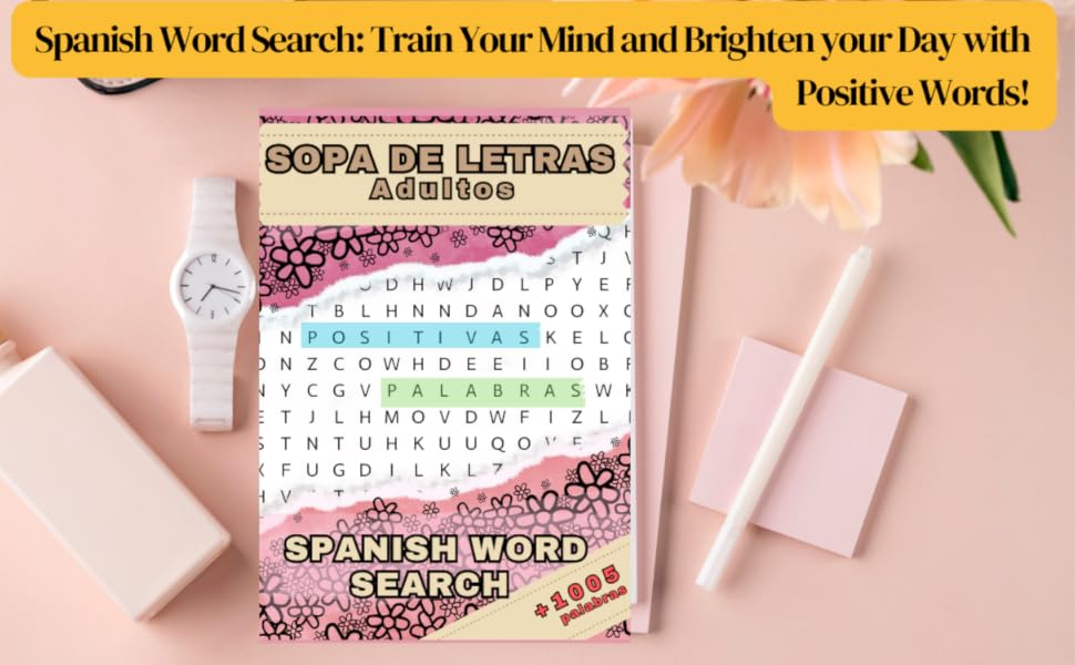Spanish Word Search Sopa de Letras Adultos Libro de Sopa de Letras