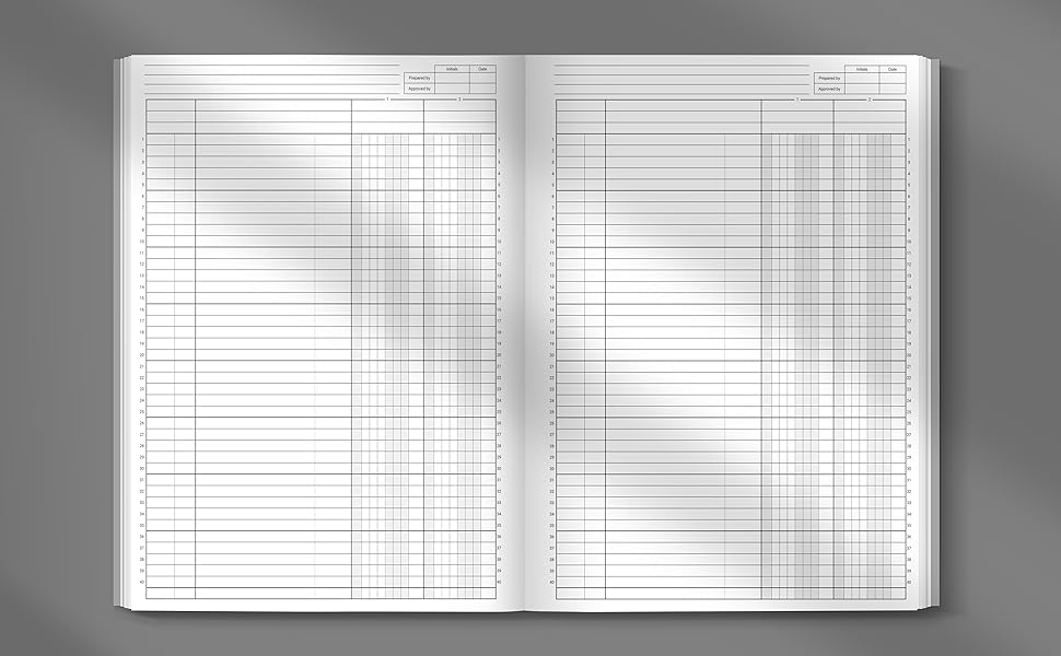 2 Column Ledger Book Large Accounting Ledger Notebook for