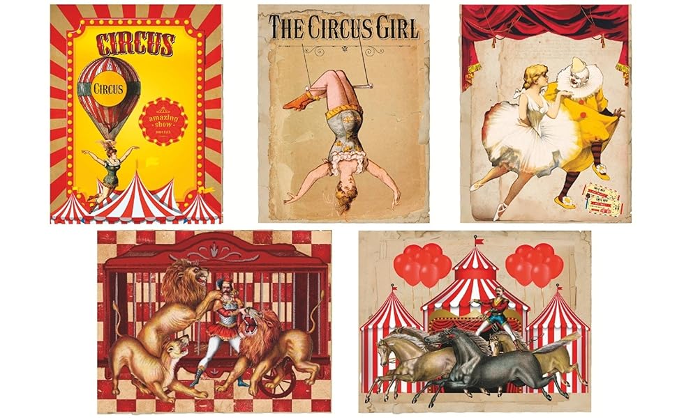 Vintage Circus Junk Journal & Ephemera A Circus Themed Collection of