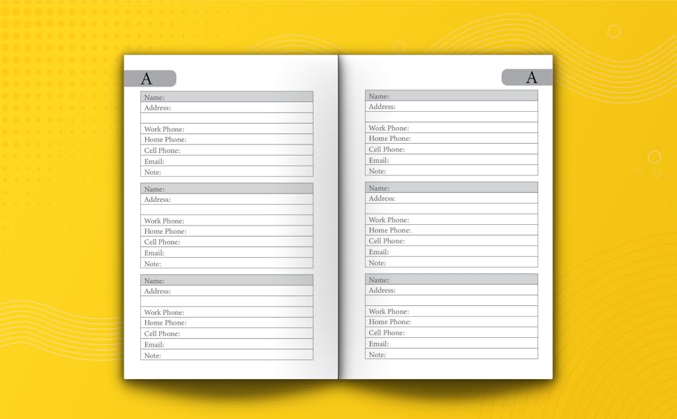 Addresses Pretty Floral Design With 280+ Entries, Pocket or Purse Size