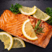 Grilled Salmon Steak