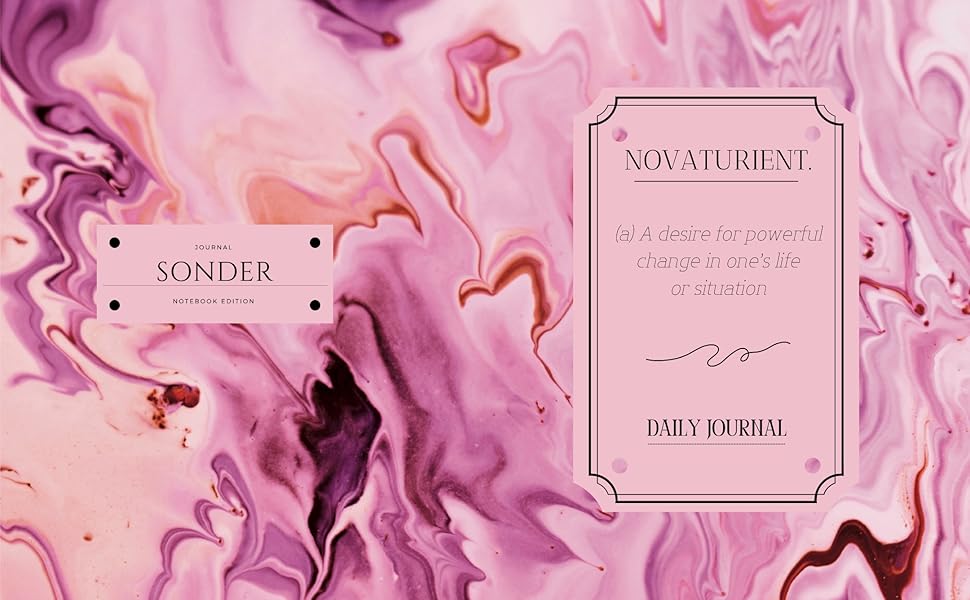 Notebook daily planner rare words citation marble Notebook / Daily planner marble