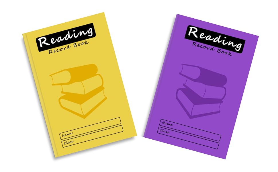Reading Record Book A5, 64 Page, 250 Slots (Spaces), Reading Diary Journal Log for Primary
