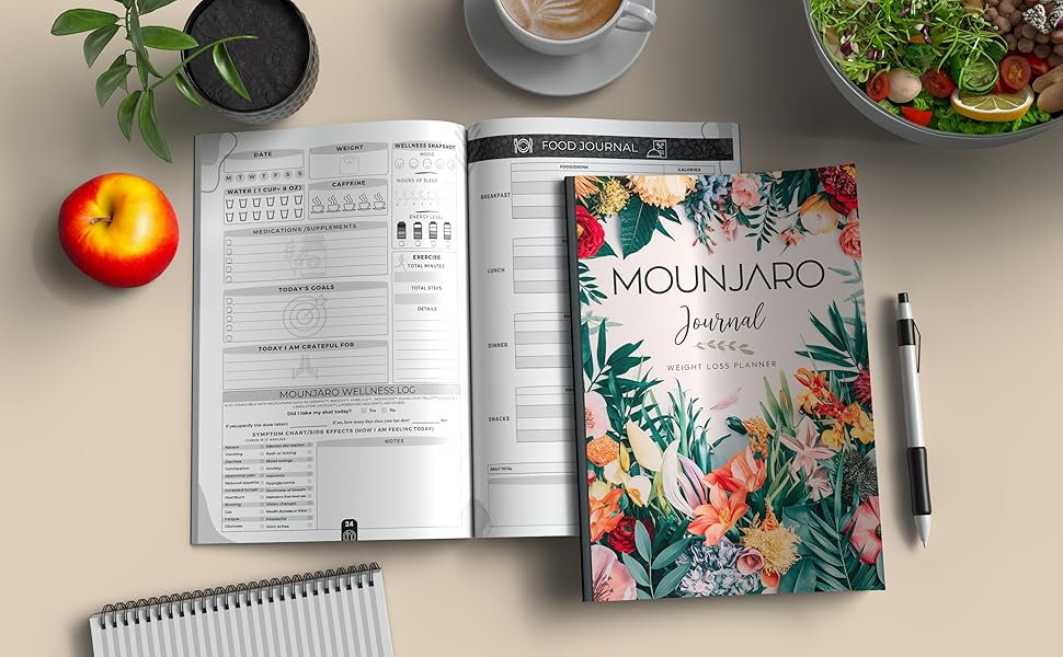 Mounjaro weight loss log book