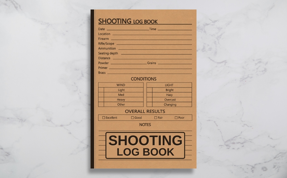 Shooting Log Book Perfect Shooters Record Book, Shooting Data Book for Beginners and