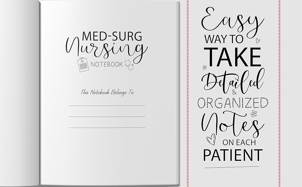 First Page of Med Surg Nursing Notebook 