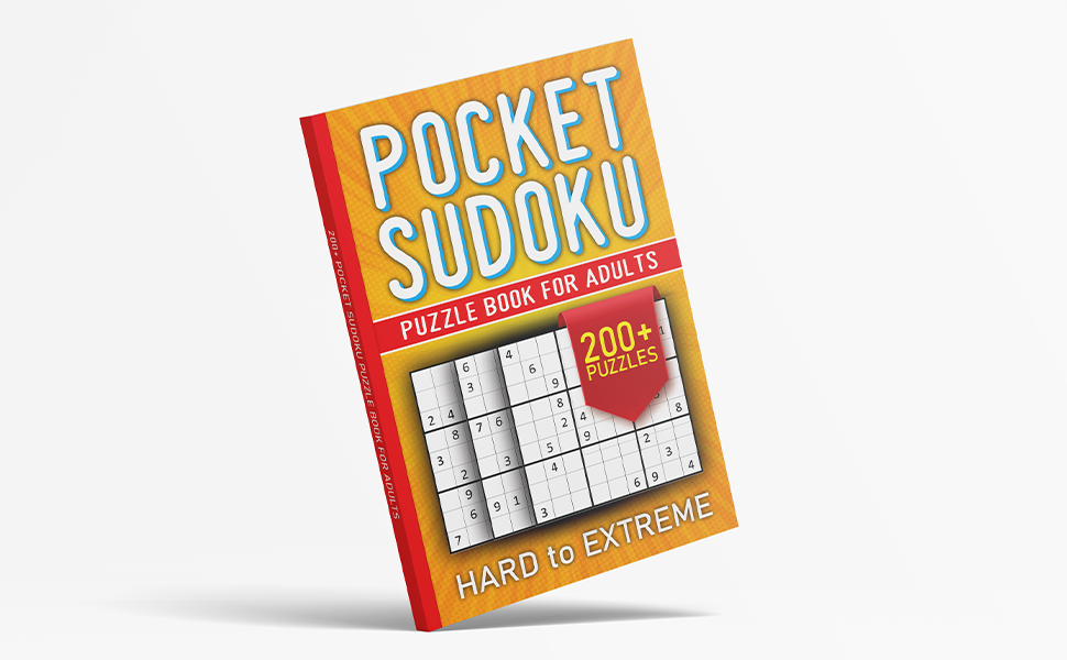 200+ Pocket Sudoku Puzzle Book for Adults Travel Size Pocket Sudoku Puzzles for Adults Hard