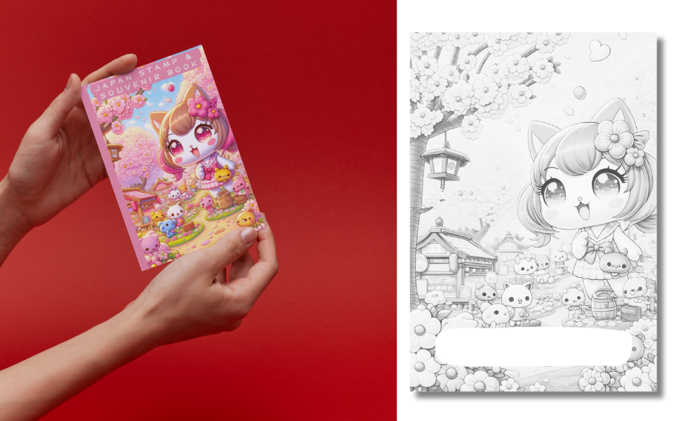 Japan Stamp & Souvenir Book | 120 Pages | Kawaii Edition