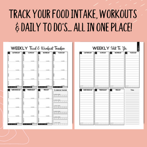 Track your food intake, workouts and more!