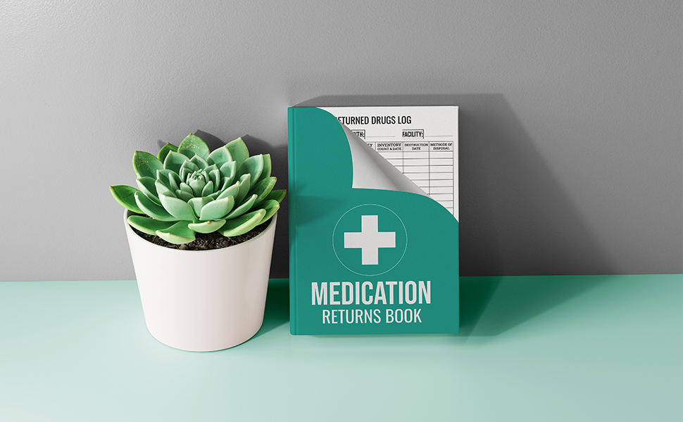Medication Returns Book Returned Drugs logBook to accurately record