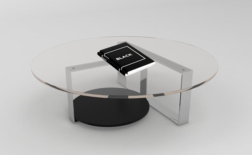 BLACK Decorative Book With Blank Pages Inside For Coffee Table MILTON