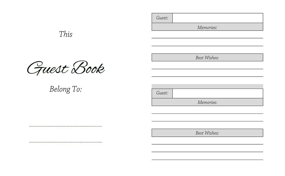 Class of 2024 Graduation Guest Log Book A Keepsake for