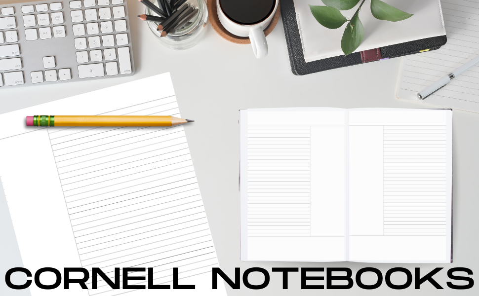 Cornell Notes Notebook Note Taking System for Students, Teachers
