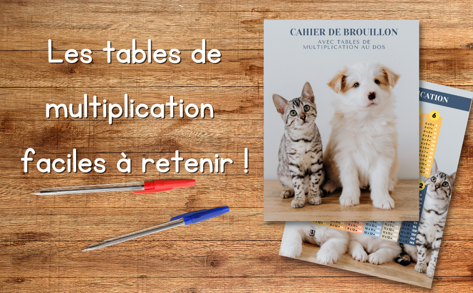 Page De Garde De Brouillon Amazon.fr - Cahier de brouillon avec table de multiplication au dos